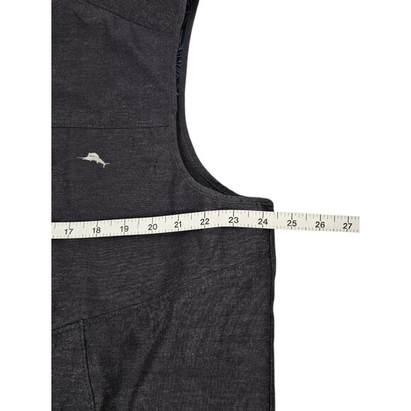 Tommy Bahama Chip And Run IslandZone Vest Men's Large Gray Full Zip Performance - Picture 13 of 14